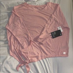 Long sleeve Workout Top with Knot Detail